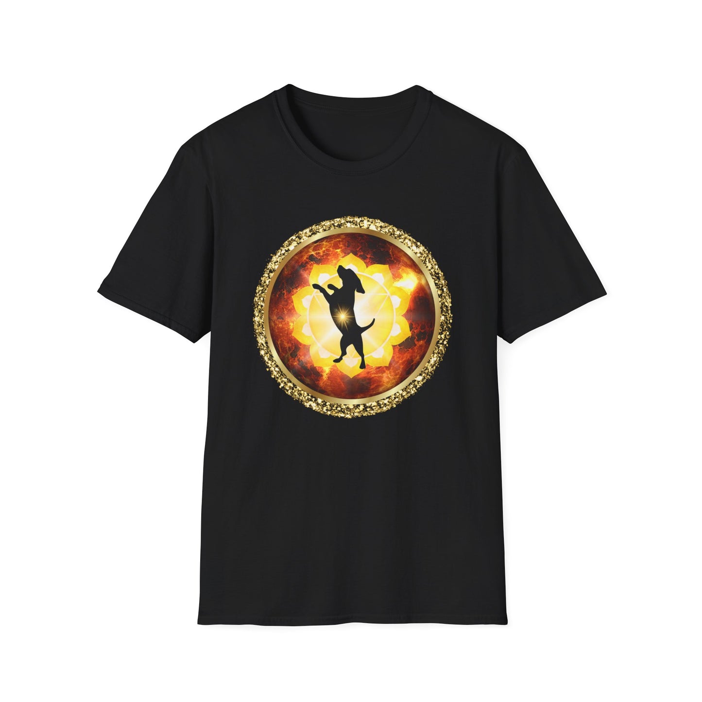 DOG CHAKRA SERIES - SOLAR PLEXUS CHAKRA- Unisex Softstyle T-Shirt