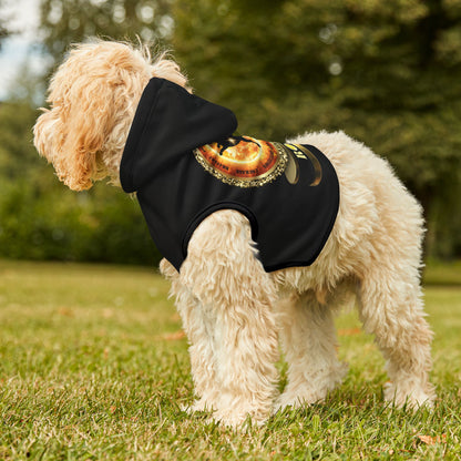 Dog Chakra Series- SOLAR PLEXUS CHAKRA - BACK- BLACK - Animal Hoodie