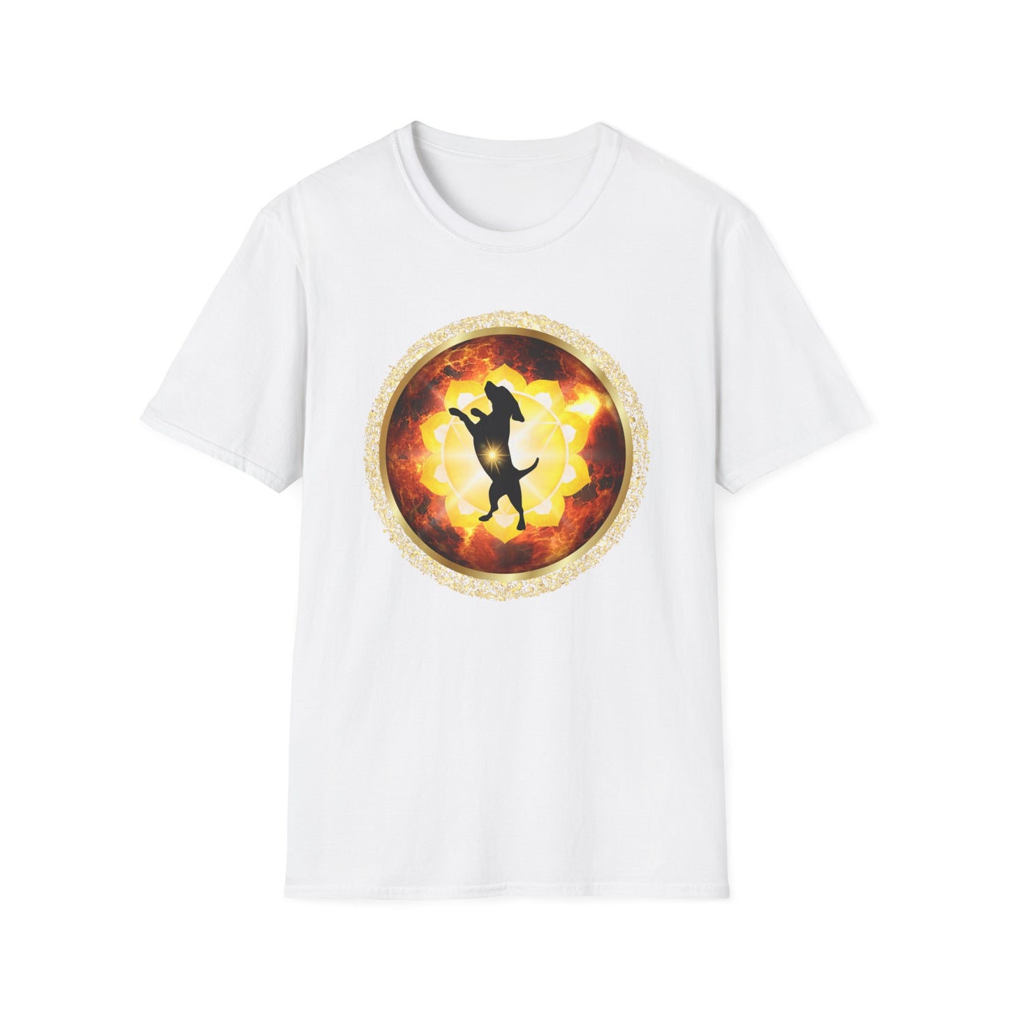 DOG CHAKRA SERIES - SOLAR PLEXUS CHAKRA- Unisex Softstyle T-Shirt