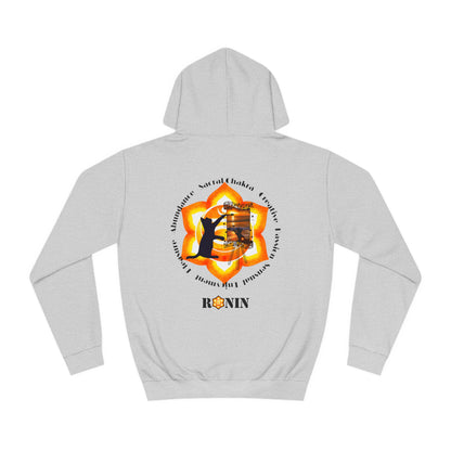 Cat Chakra Series - SACRAL CHAKRA - Unisex College Hoodie