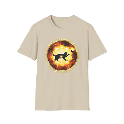 CAT CHAKRA SERIES - SOLAR PLEXUS CHAKRA- Unisex Softstyle T-Shirt