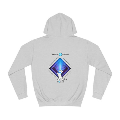 Cat Chakra Series - THROAT CHAKRA - Unisex College Hoodie