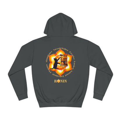 Cat Chakra Series - SACRAL CHAKRA - Unisex College Hoodie