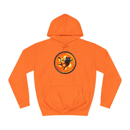 Cat Chakra Series - SACRAL CHAKRA 2 - Unisex College Hoodie