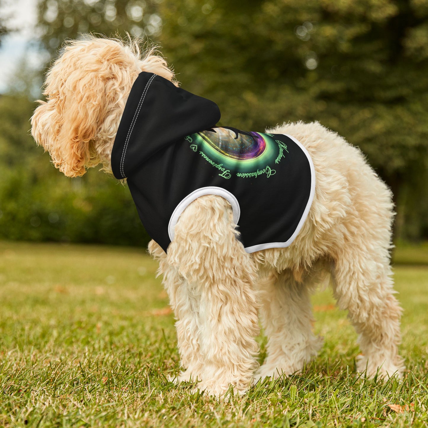 Dog Chakra Series - HEART CHAKRA - Black - Animal Hoodie