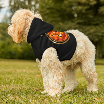 Dog Chakra Series- SACRAL CHAKRA -FRONT - Black- Animal Hoodie