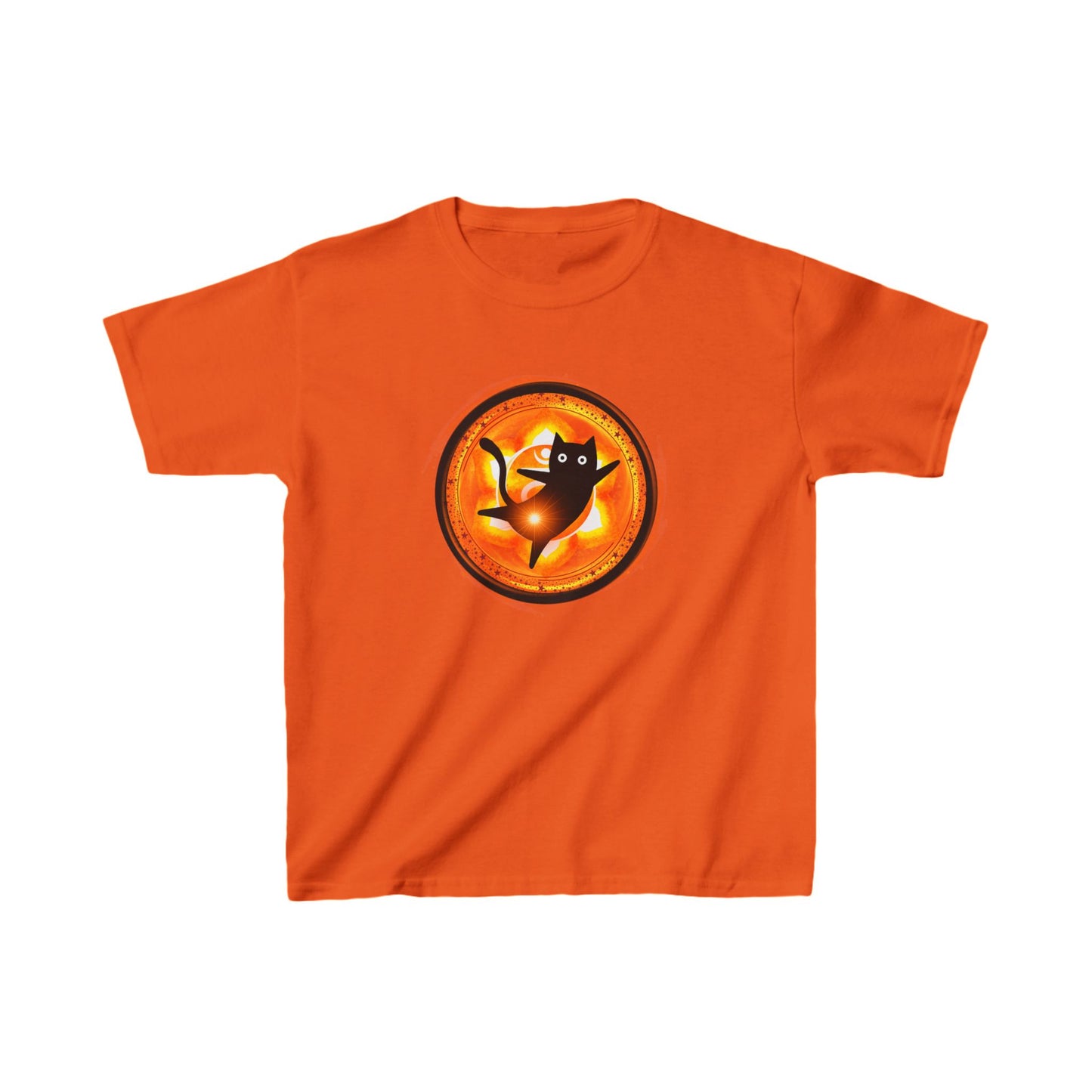 Cat Chakra Series - SACRAL CHAKRA - Kids Heavy Cotton™ Tee