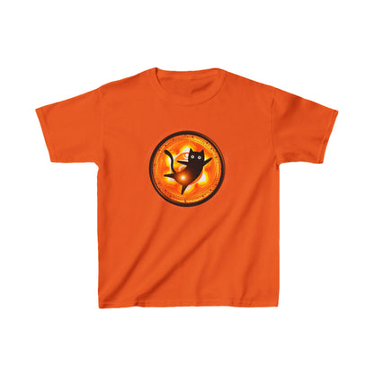 Cat Chakra Series - SACRAL CHAKRA - Kids Heavy Cotton™ Tee