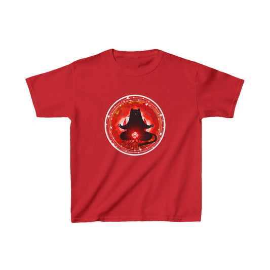 Cat Chakra Series - ROOT CHAKRA - Kids Heavy Cotton™ Tee