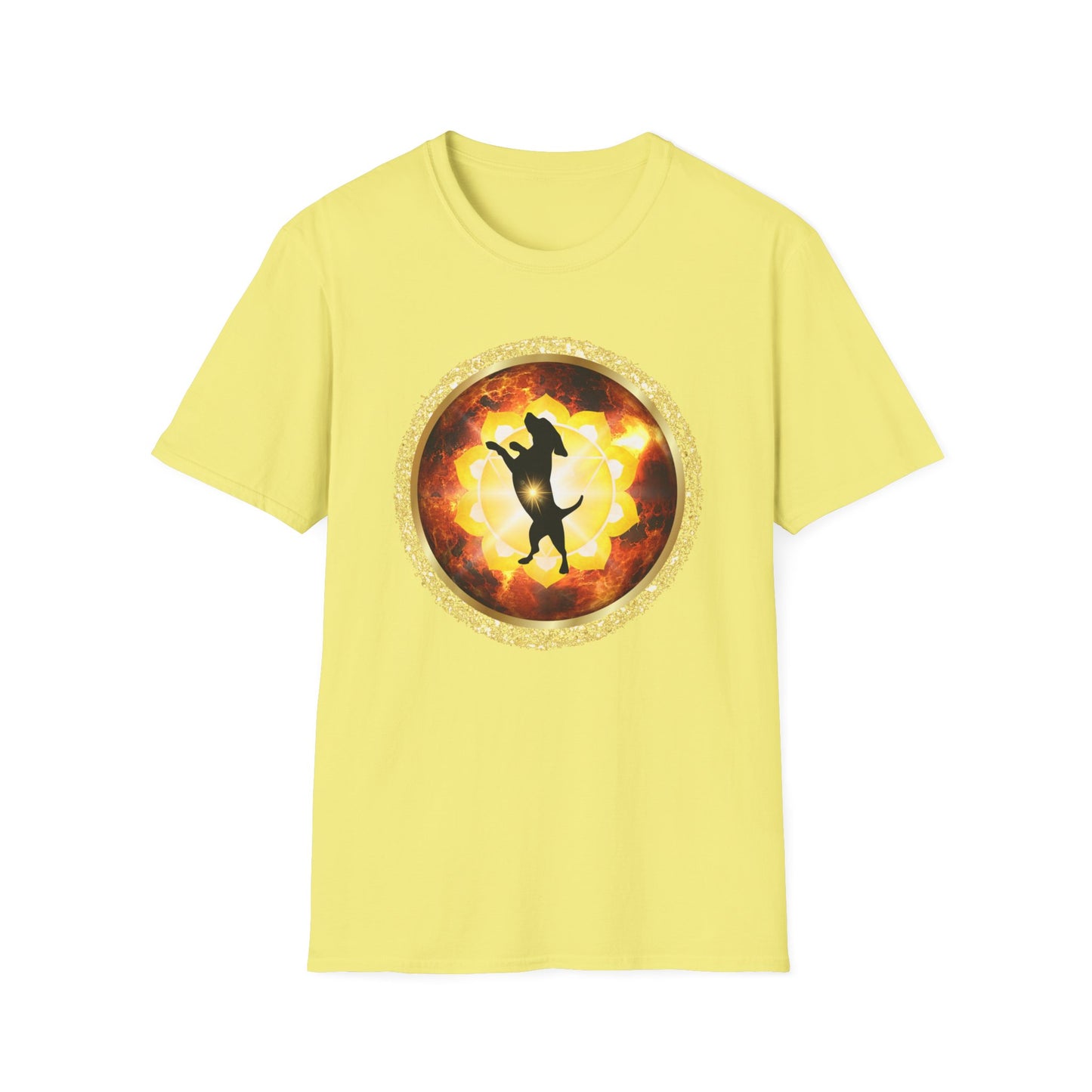 DOG CHAKRA SERIES - SOLAR PLEXUS CHAKRA- Unisex Softstyle T-Shirt