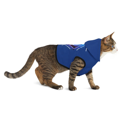 Cat Chakra Series - THROAT CHAKRA - BACK-  BLUE- Animal Hoodie