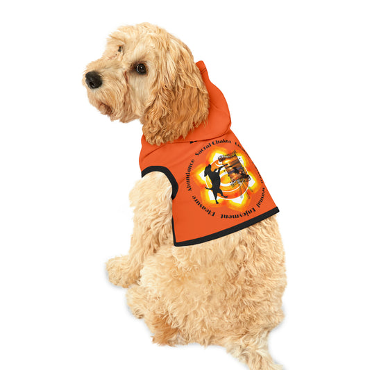 Dog Chakra Series- SACRAL CHAKRA - BACK- Orange- Animal Hoodie