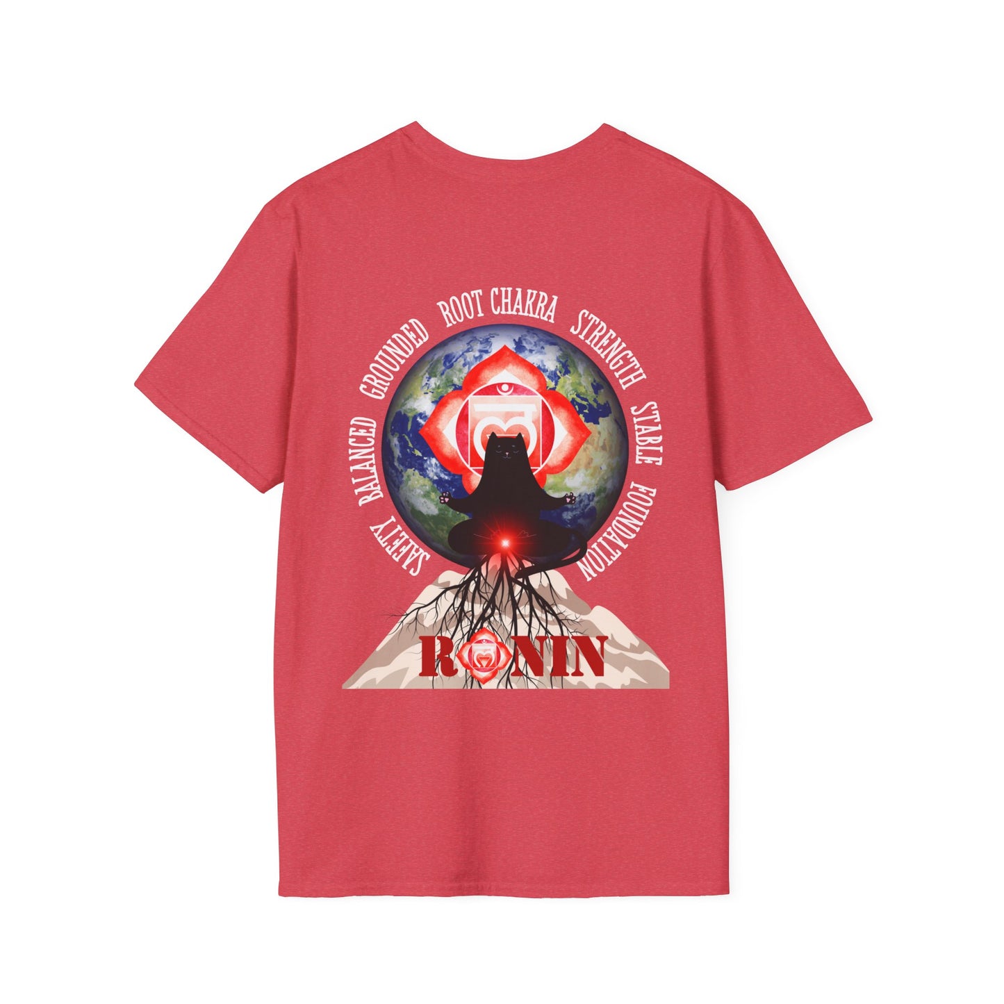 Cat Chakra Series - Root Chakra - Unisex Softstyle T-Shirt