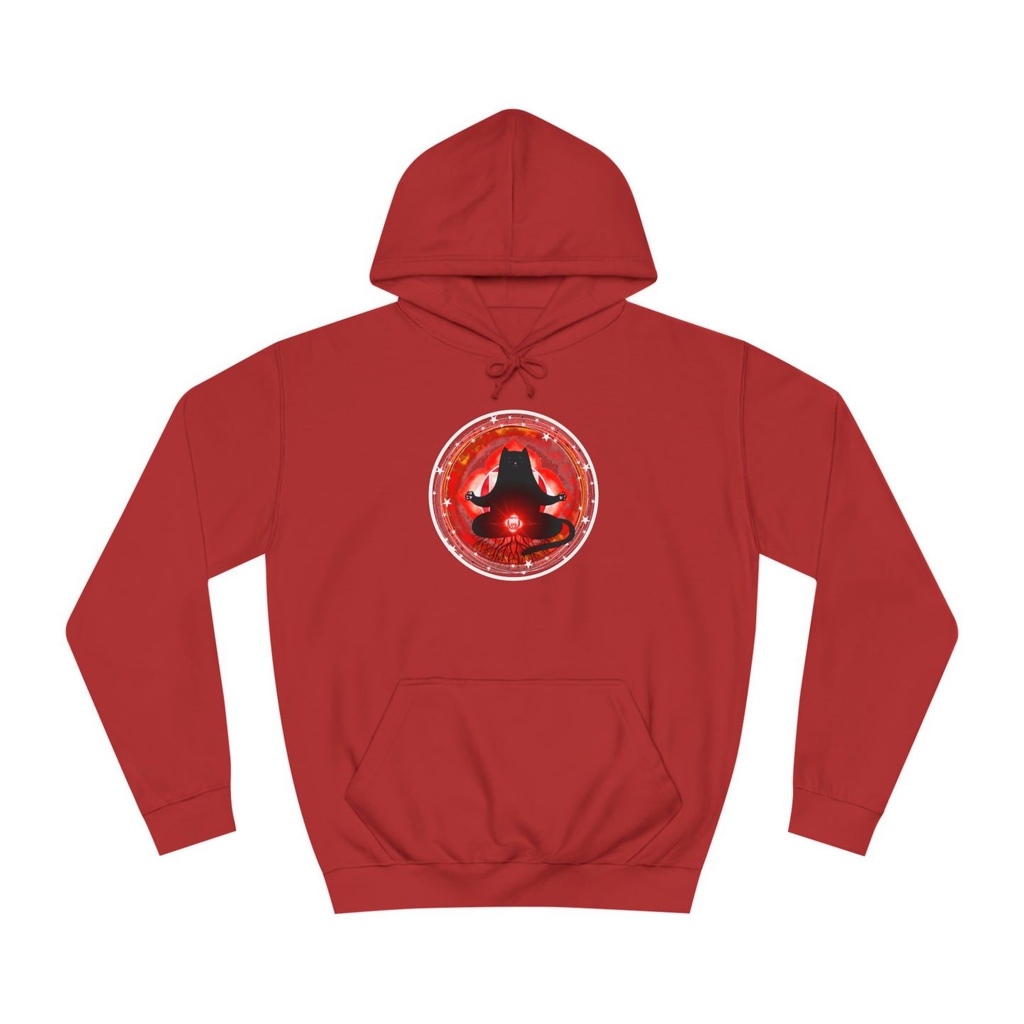 Cat Chakra Series - ROOT CHAKRA - Unisex College Hoodie