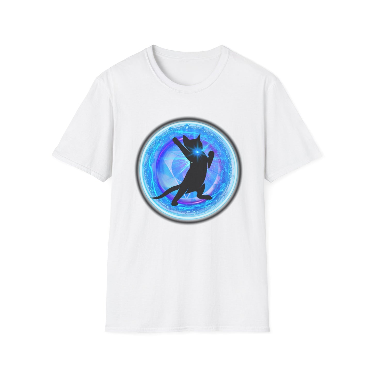 CAT CHAKRA SERIES - THROAT CHAKRA- Unisex Softstyle T-Shirt