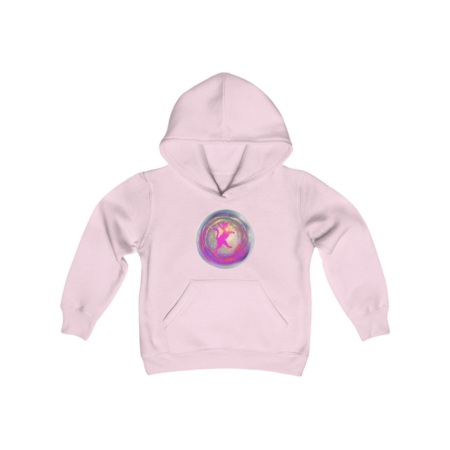 CAT LOVE LIGHT - Youth Heavy Blend Hooded Sweatshirt