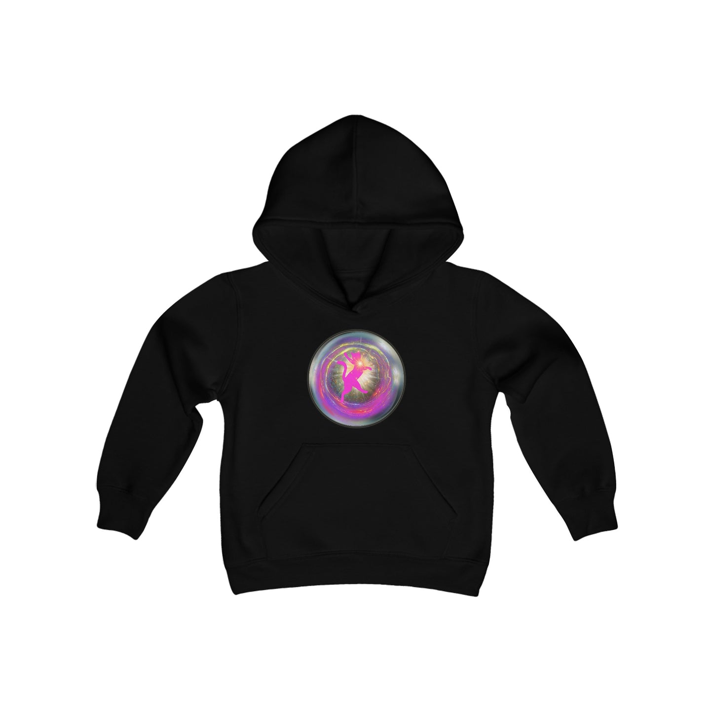 CAT LOVE LIGHT - Youth Heavy Blend Hooded Sweatshirt