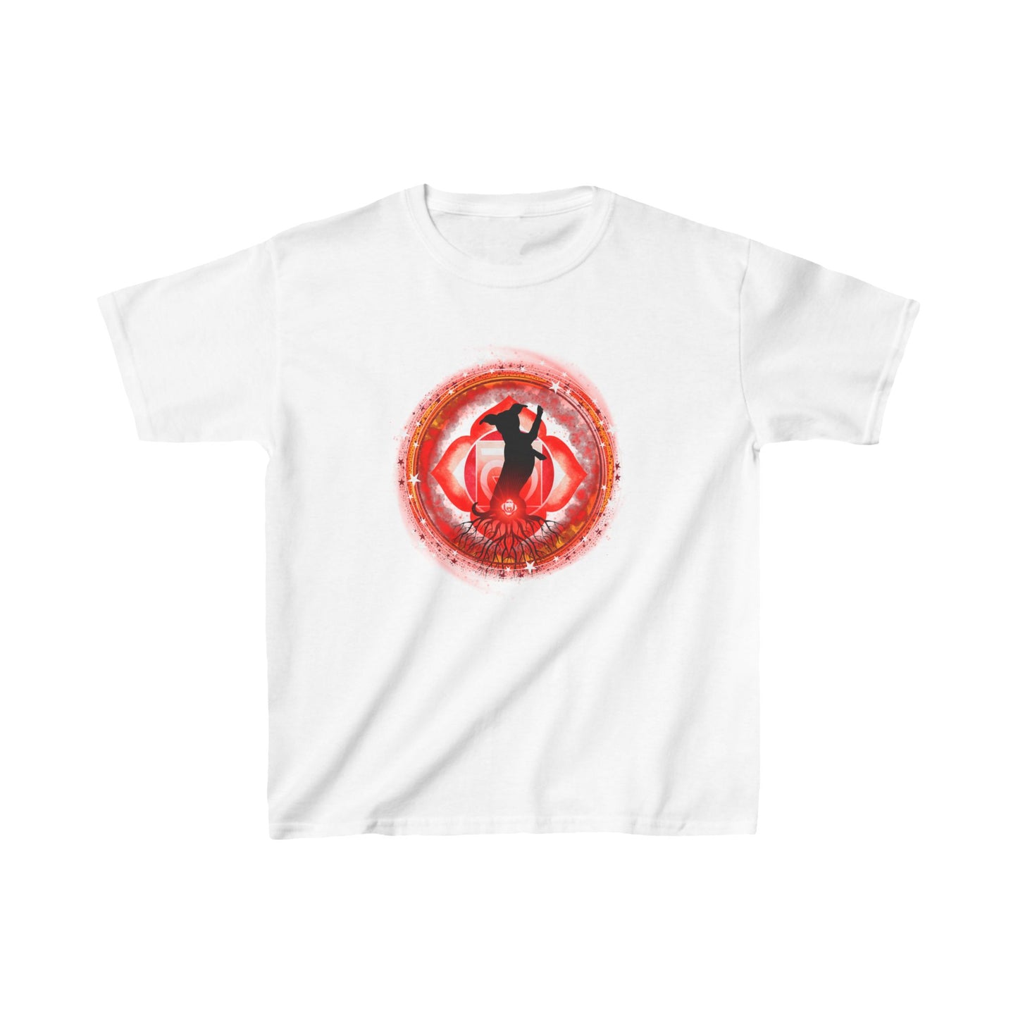 Dog Chakra Series - ROOT CHAKRA - Kids Heavy Cotton™ Tee