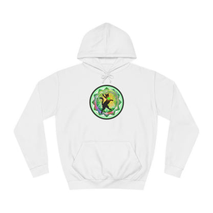 Cat Chakra Series - HEART CHAKRA - Unisex College Hoodie