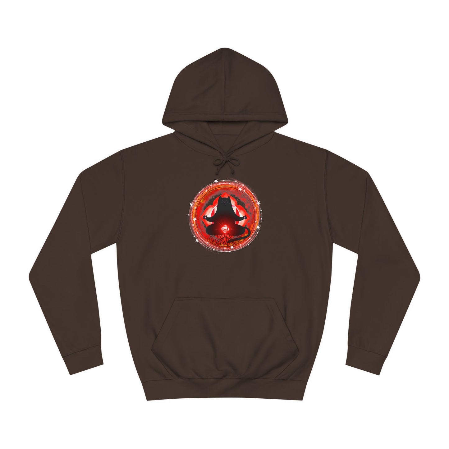 Cat Chakra Series - ROOT CHAKRA - Unisex College Hoodie