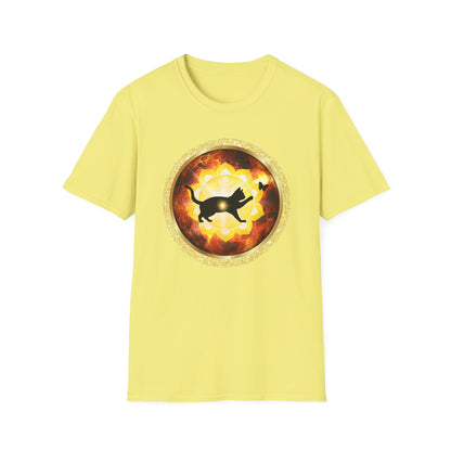 CAT CHAKRA SERIES - SOLAR PLEXUS CHAKRA- Unisex Softstyle T-Shirt