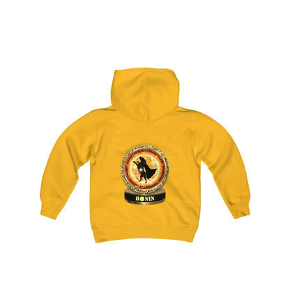 Dog Chakra Series - SOLAR PLEXUS CHAKRA - Youth Heavy Blend Hooded Sweatshirt