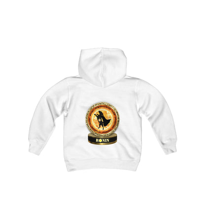 Dog Chakra Series - SOLAR PLEXUS CHAKRA - Youth Heavy Blend Hooded Sweatshirt