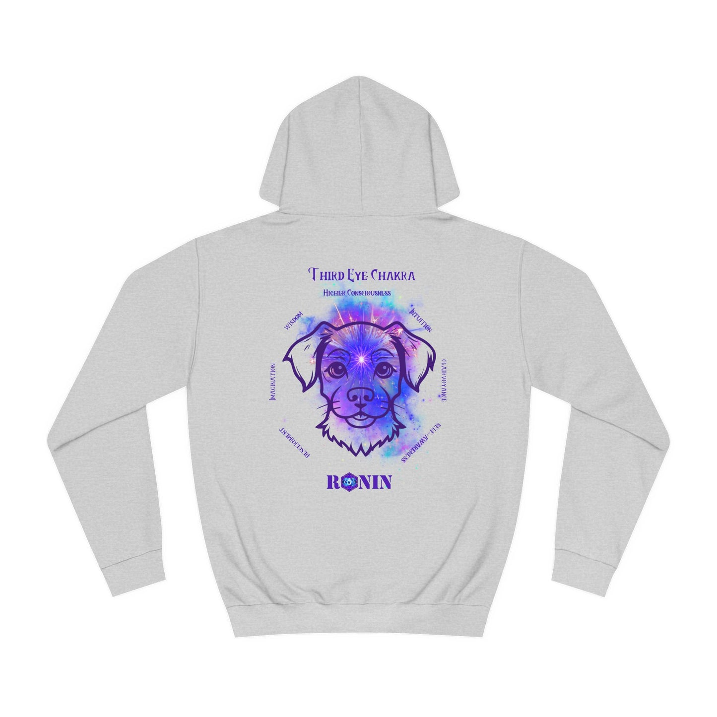 Dog Chakra Series - THIRD EYE CHAKRA - Unisex College Hoodie