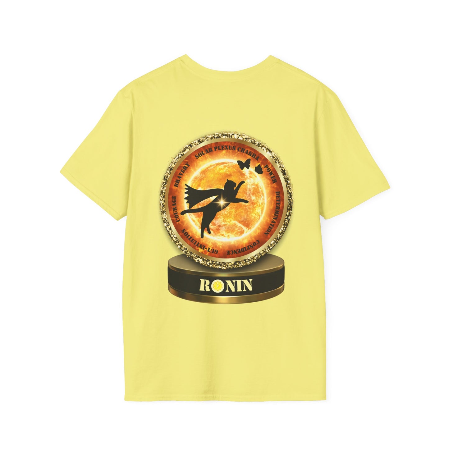 CAT CHAKRA SERIES - SOLAR PLEXUS CHAKRA- Unisex Softstyle T-Shirt