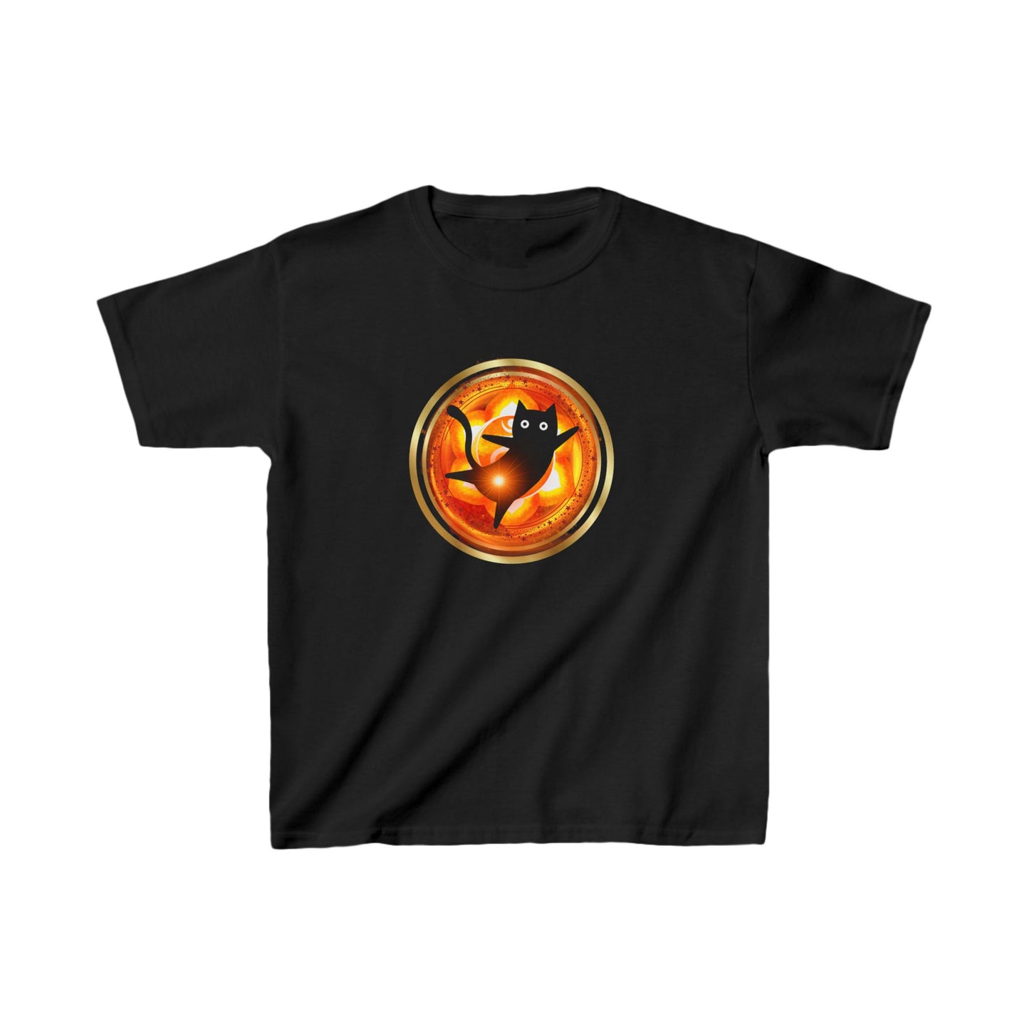 Cat Chakra Series - SACRAL CHAKRA - Kids Heavy Cotton™ Tee