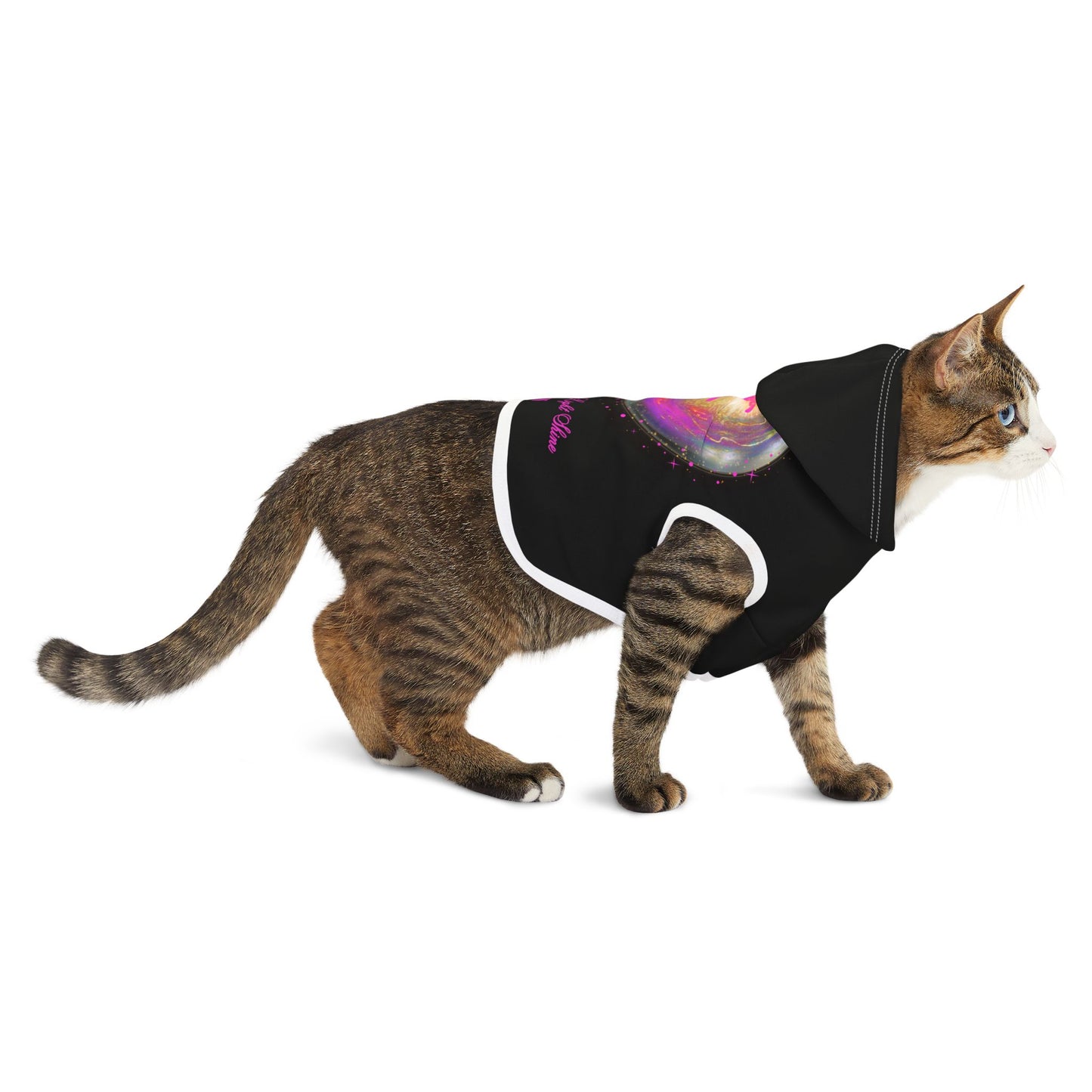 CAT LOVE LIGHT - Black - Animal Hoodie