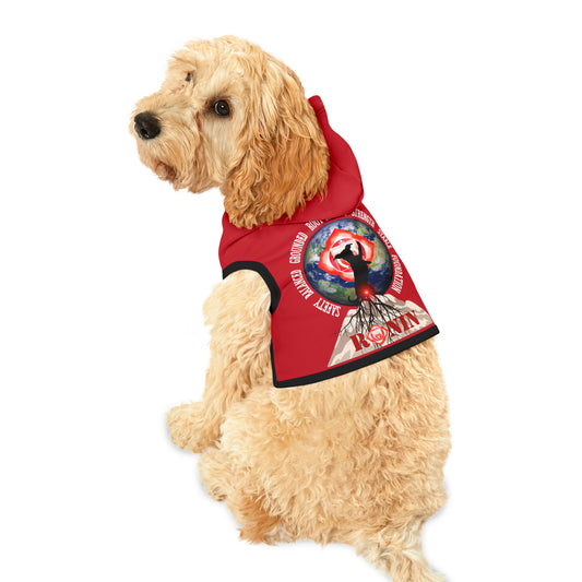 Dog Chakra Series- ROOT CHAKRA - RED- Animal Hoodie