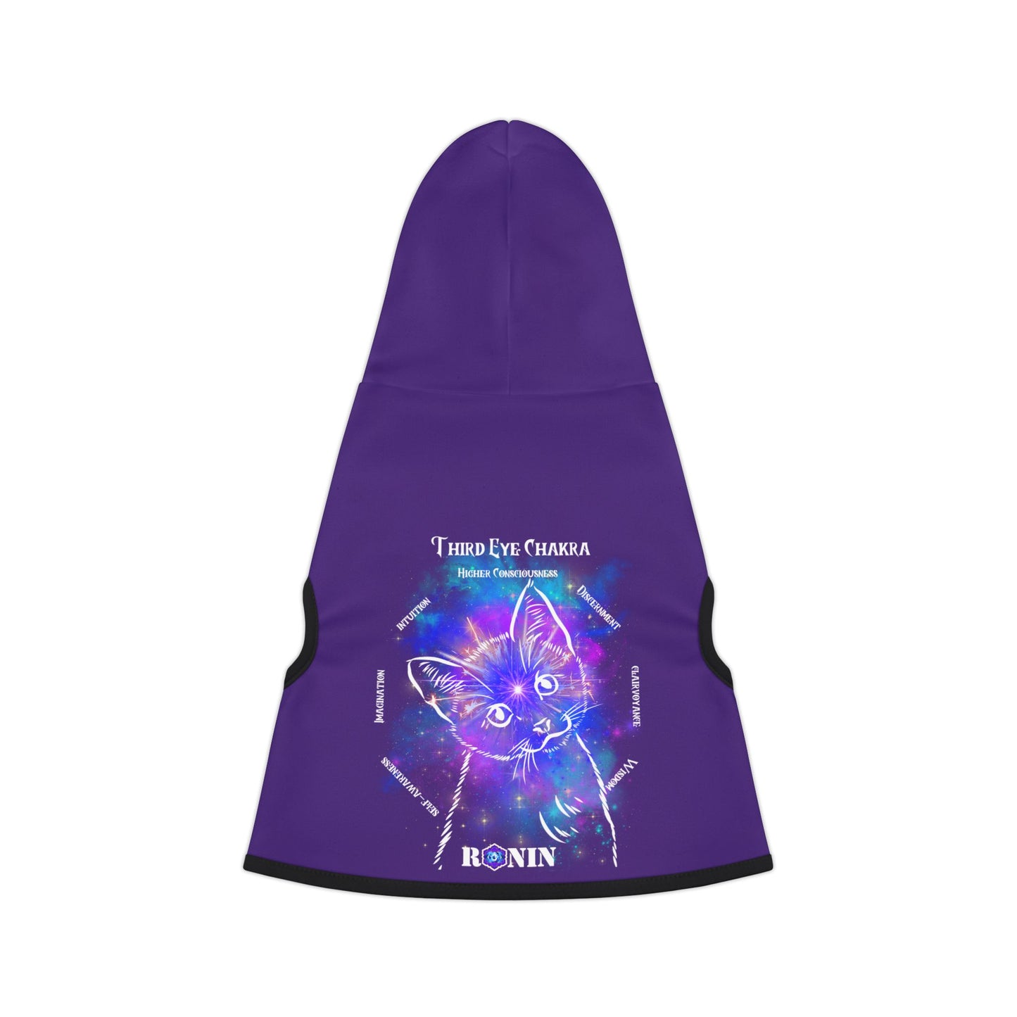 Cat Chakra Series- THIRD EYE CHAKRA - INDIGO - Animal Hoodie