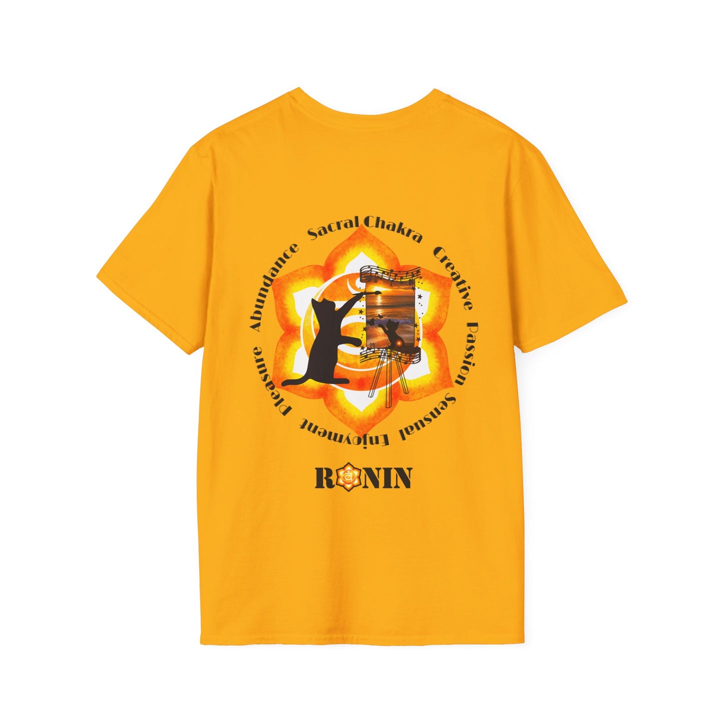 CAT CHAKRA SERIES - SACRAL CHAKRA- Unisex Softstyle T-Shirt