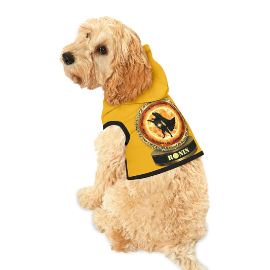 Dog Chakra Series- SOLAR PLEXUS CHAKRA - BACK- yellow - Animal Hoodie
