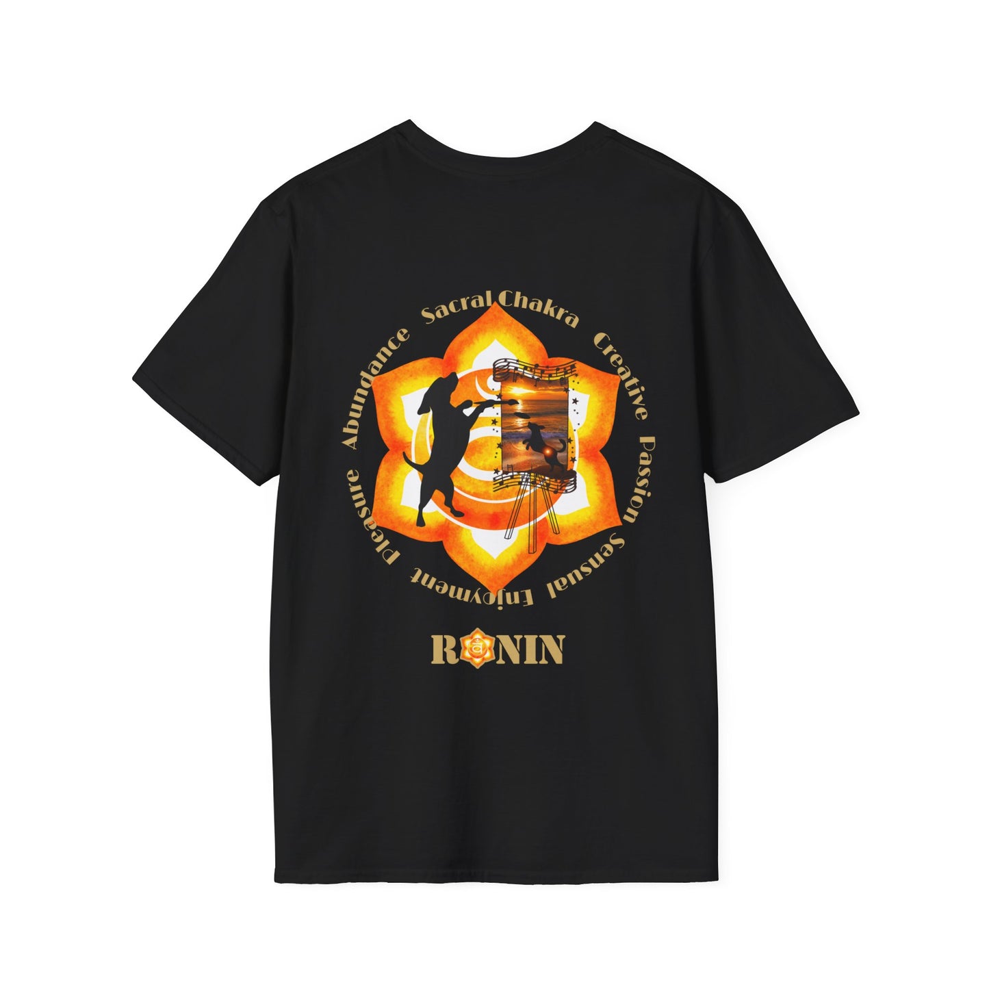 DOG CHAKRA SERIES - SACRAL CHAKRA- Unisex Softstyle T-Shirt