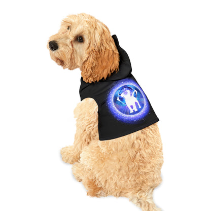 Dog Chakra Series- THIRD EYE CHAKRA - FRONT - Black - Animal Hoodie