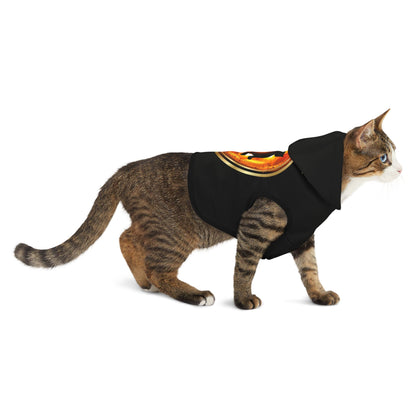 Cat Chakra Series- SACRAL CHAKRA - FRONT - BLACK - Animal Hoodie