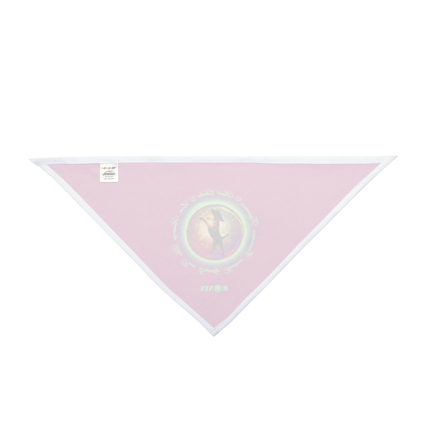 Dog Love Light - HEART CHAKRA - PINK - Pet Bandana