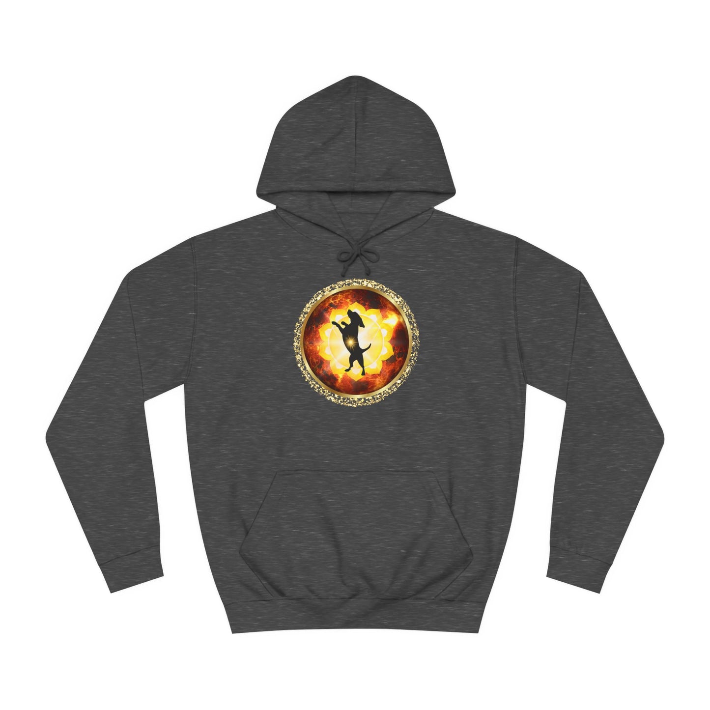 Dog Chakra Series - SOLAR PLEXUS CHAKRA - Unisex College Hoodie