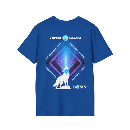 DOG CHAKRA SERIES - THROAT CHAKRA- Unisex Softstyle T-Shirt