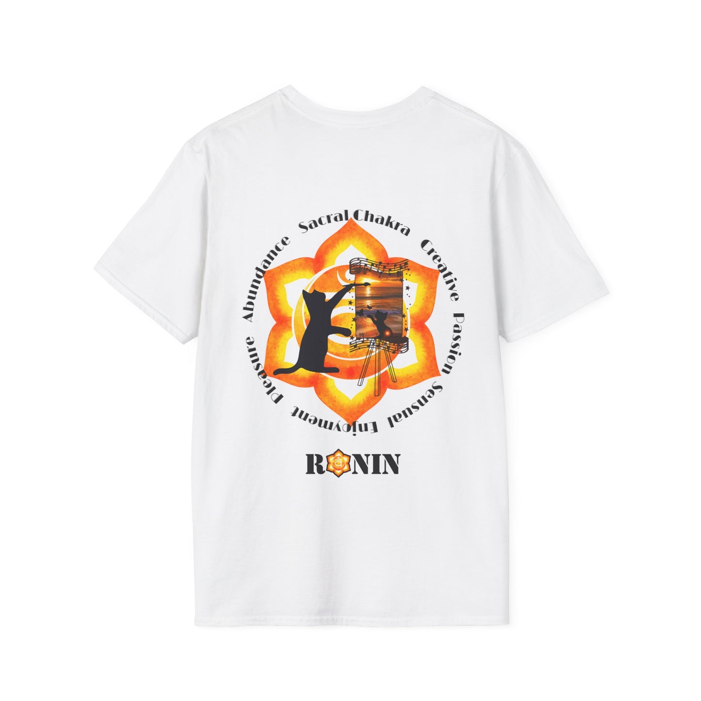 CAT CHAKRA SERIES - SACRAL CHAKRA 2 - Unisex Softstyle T-Shirt