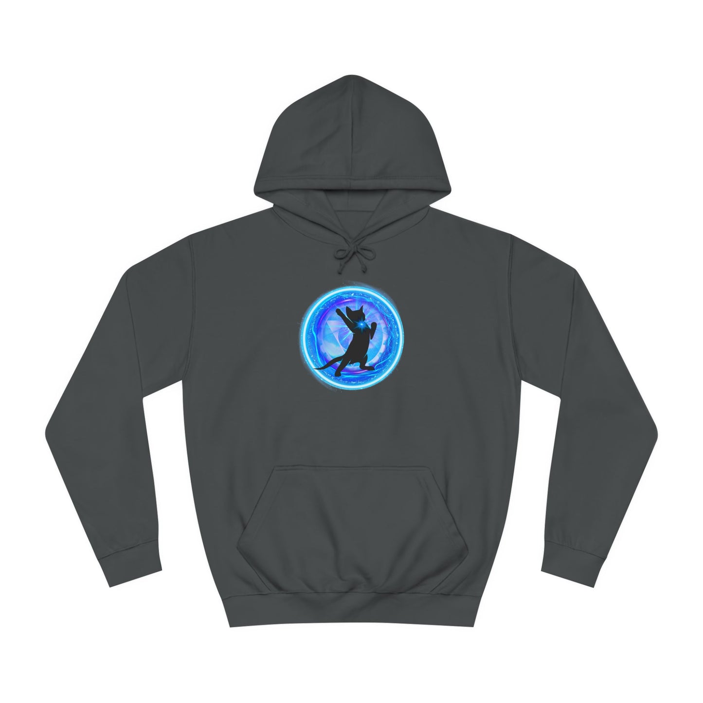 Cat Chakra Series - THROAT CHAKRA - Unisex College Hoodie