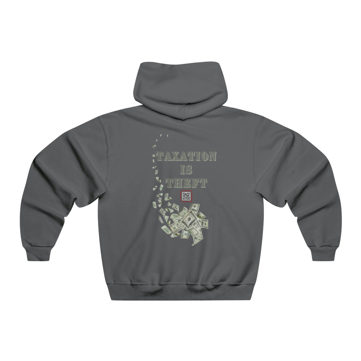 TAXATION IS THEFT - Men's NUBLEND® Hooded Sweatshirt