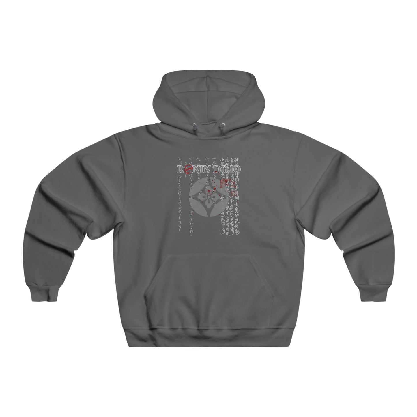 RONIN DOJO BLADE OVER HEART - Men's NUBLEND® Hooded Sweatshirt