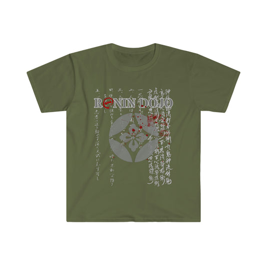 RONIN DOJO SHINOBI/BLADE OVER HEART -  Unisex Softstyle T-Shirt